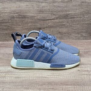Adidas NMD R1 Raw Steel Women's Size 9 Blue Running Shoes (CQ2013)